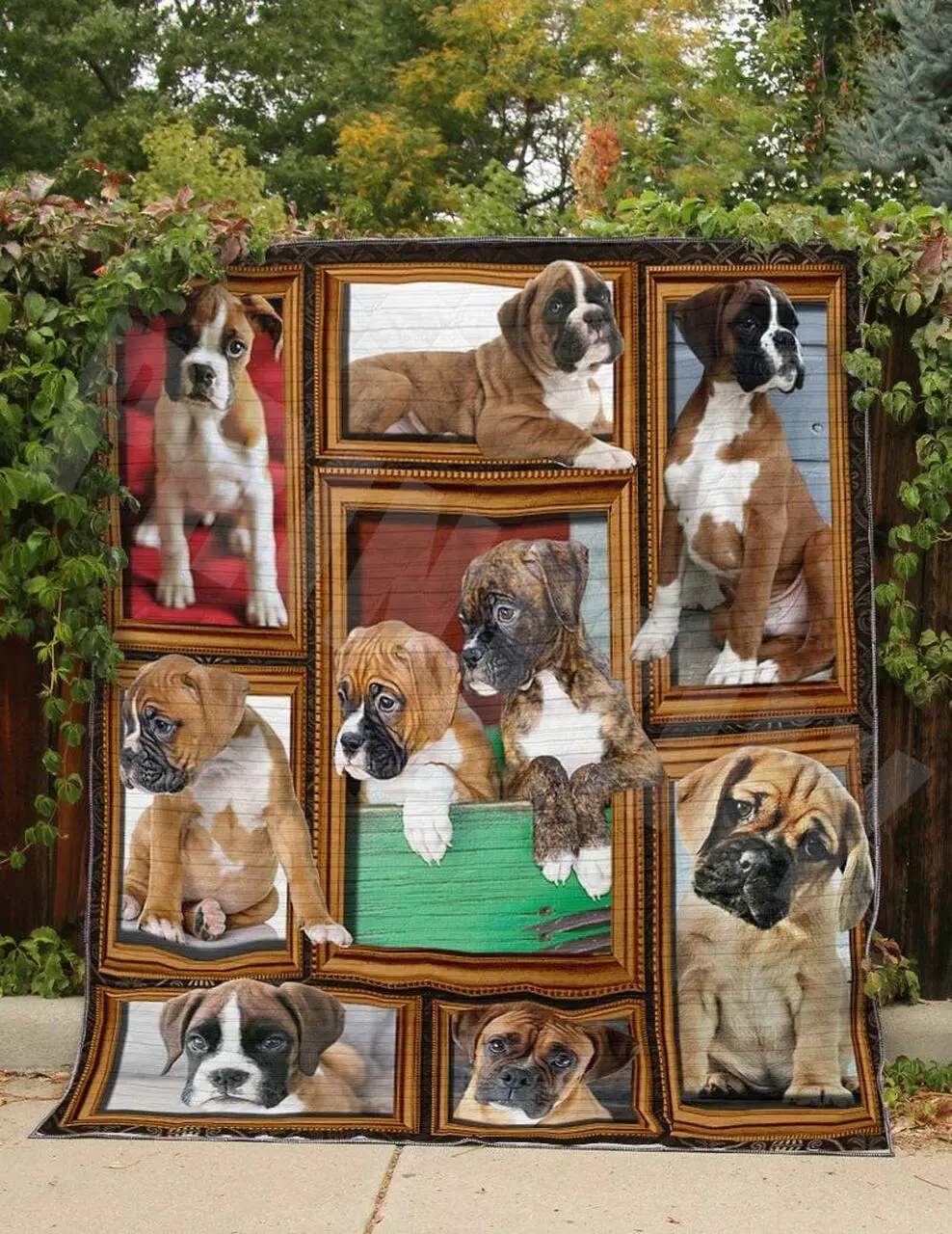 Boxer Boxer As Friends Quilt Blanket Dhc03011532Dd and Home Decor