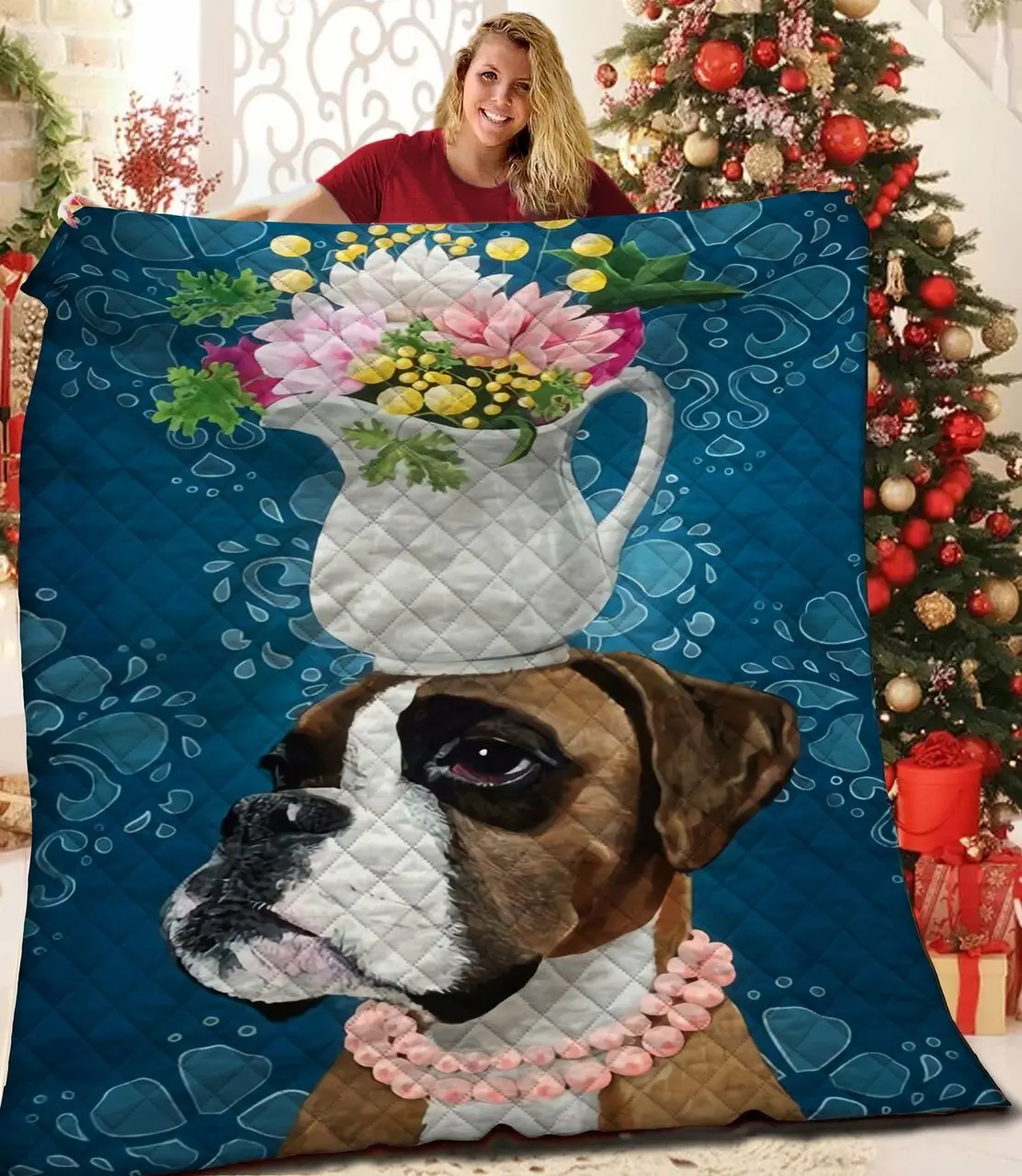 Boxer Jfj Quilt Na and Home Decor