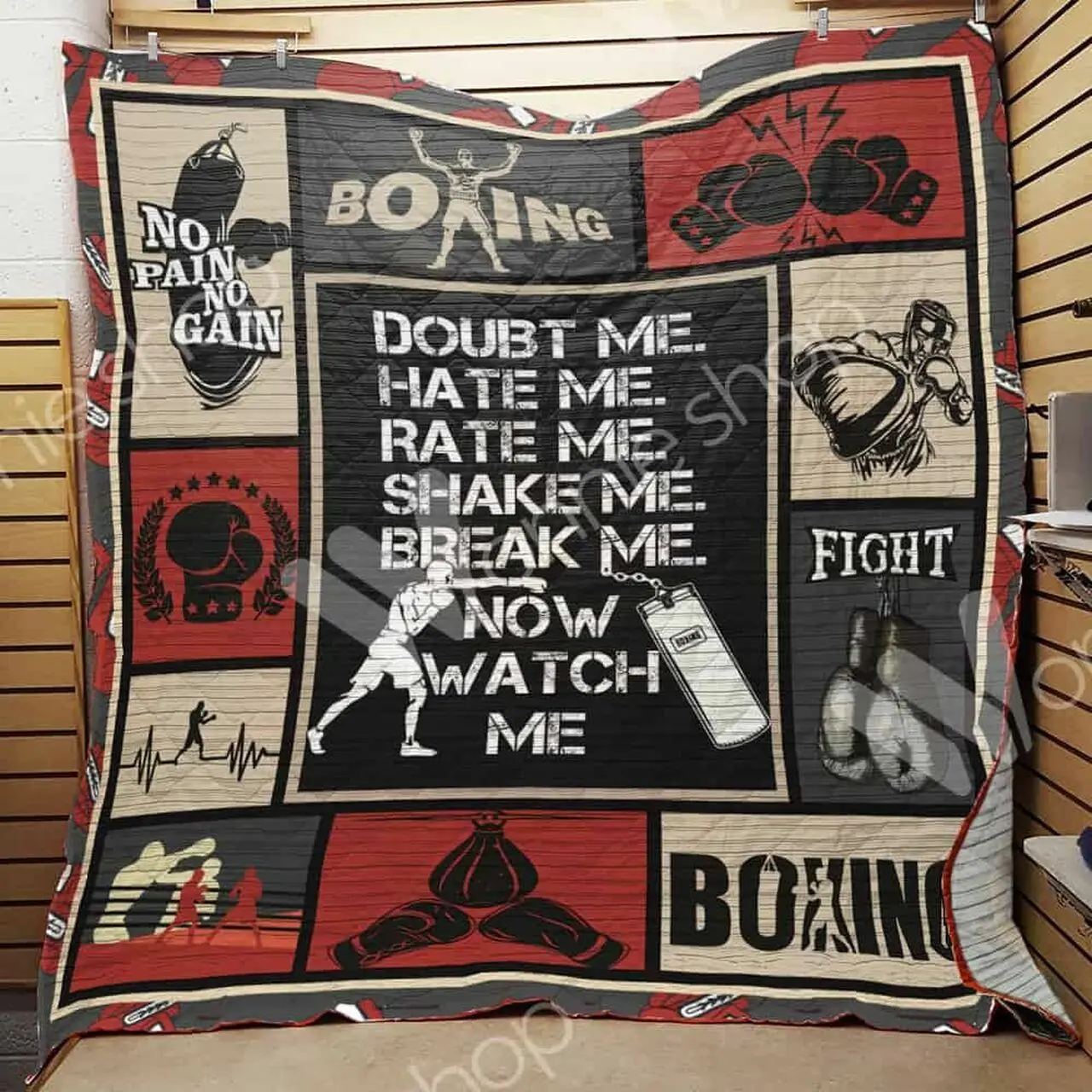 Boxing Quilt Blanket Dhc1002931Td and Home Decor
