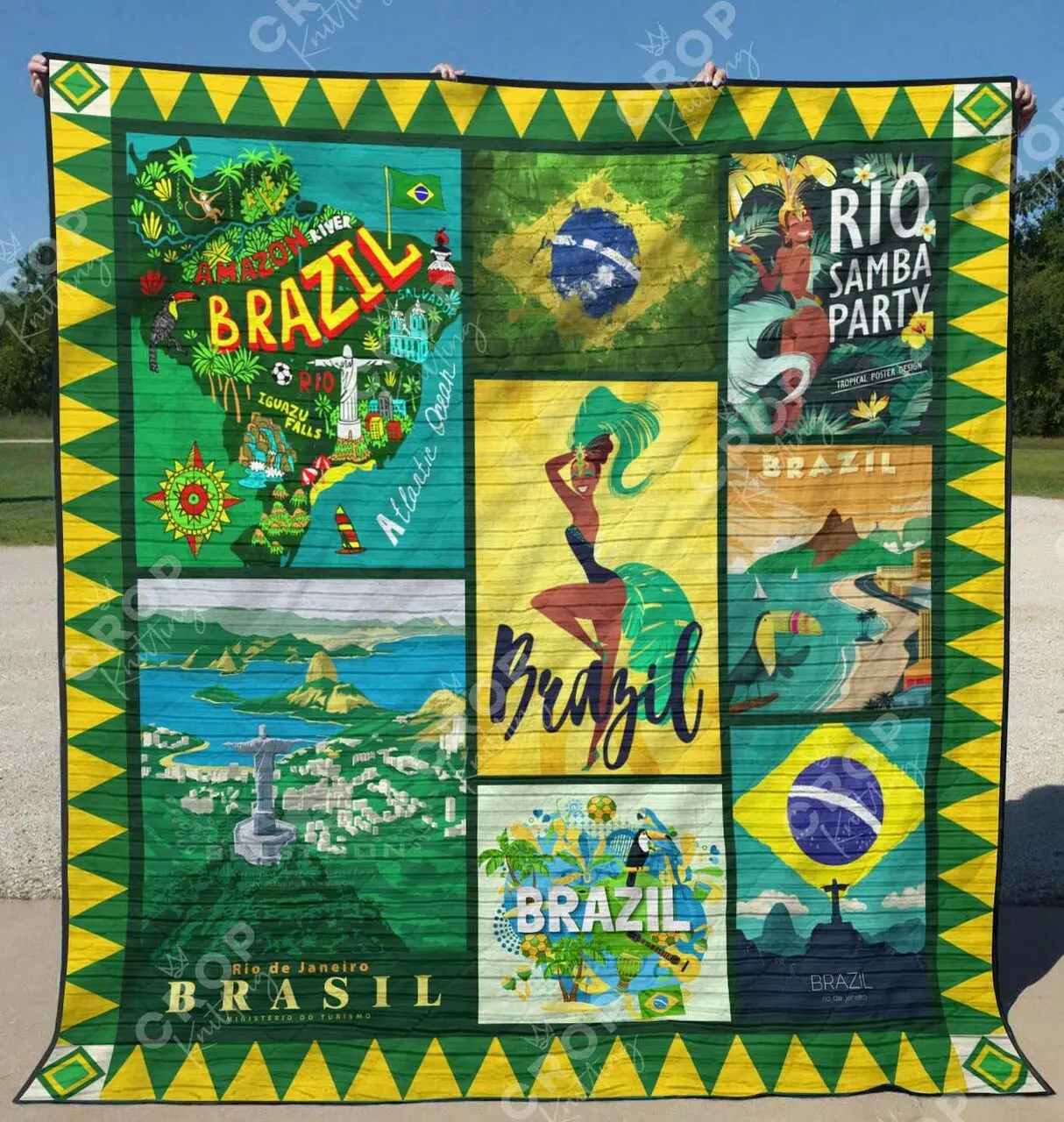 Brazil Ye270629A Quilt Blanket and Home Decor