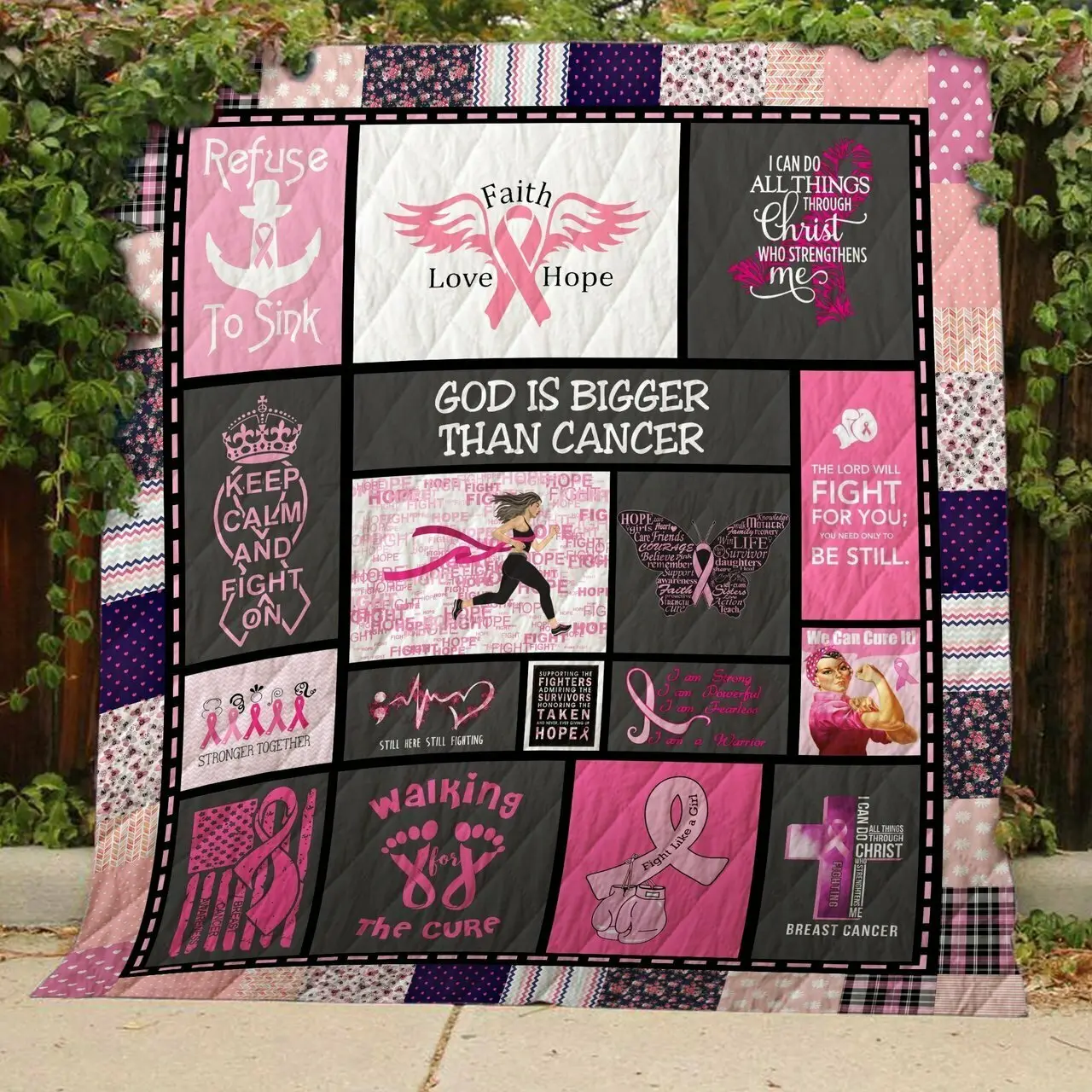 Breast Cancer Warrior – Quilt and Home Decor