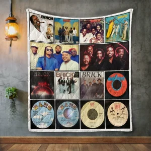 Brick Album Covers Quilt Blanket and Home Decor