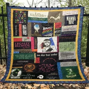 Broadway Quilt Blanket Lv01 Quilt and Home Decor