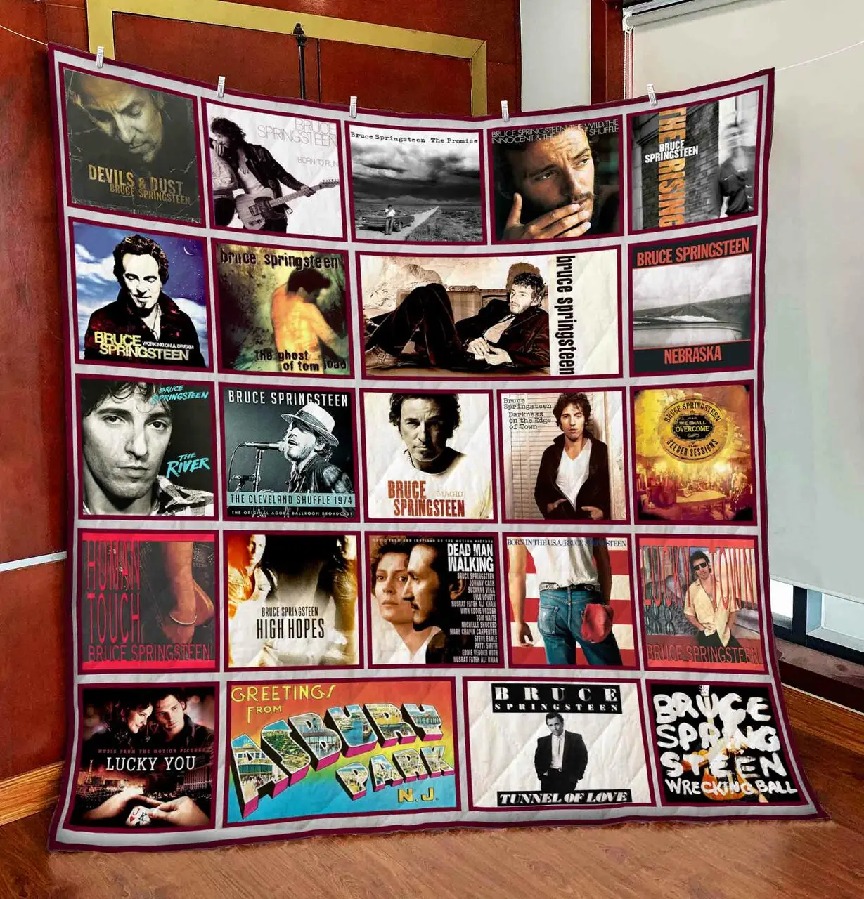 Bruce Springsteen Quilt – Pod000002 and Home Decor
