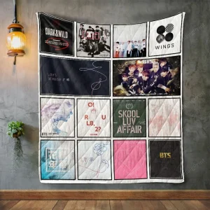 Bts Album Covers Quilt Blanket and Home Decor