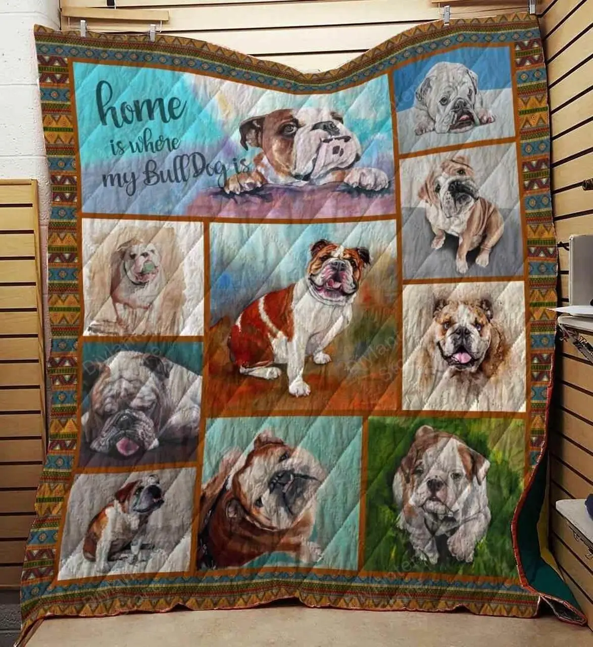 Bu Dog Quilt Cth Fuct2109 and Home Decor