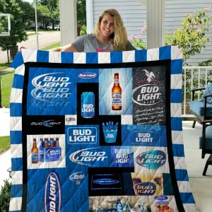 Bud Light Quilt Blanket and Home Decor