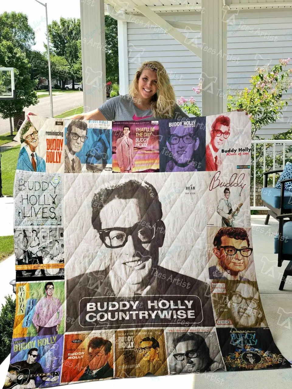 Buddy Holly Quilt Blanket 0868 and Home Decor