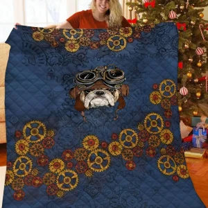 Bulldog Jfj Quilt Ms and Home Decor