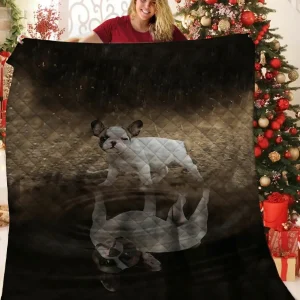 Bulldog Jfj Quilt Wt and Home Decor