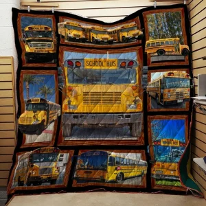 Bus Drivers School Bus Quilt Quilt and Home Decor