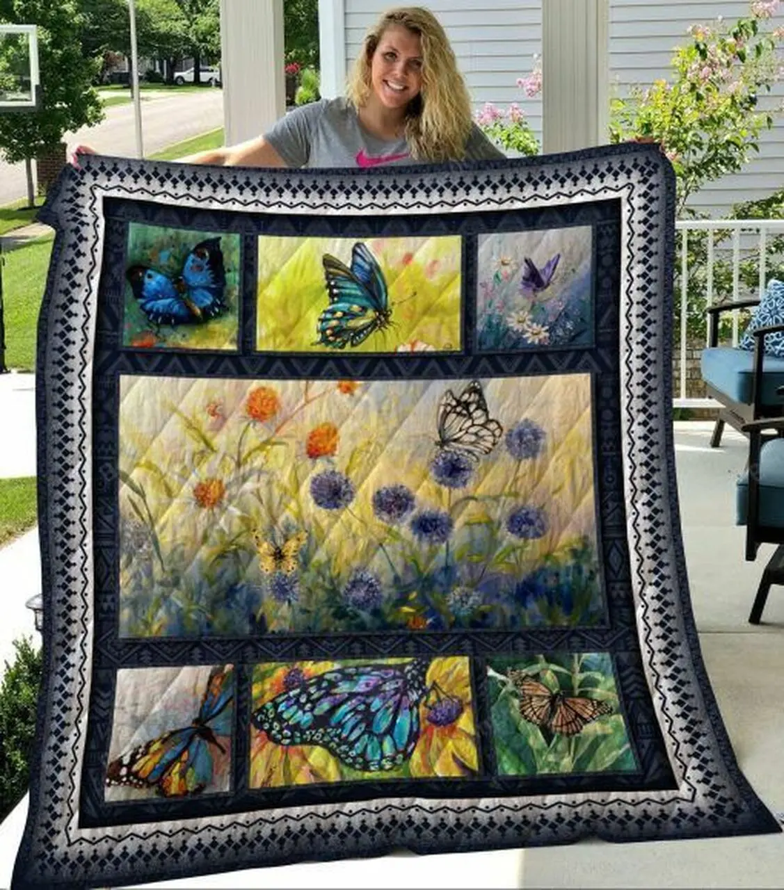 Butterflies Quilt Blanket and Home Decor