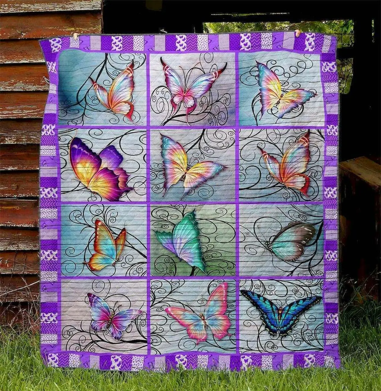 Butterfly Cg110503 Quilt Blanket and Home Decor