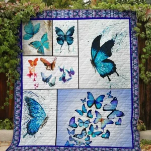 Butterfly Funny Quilt Quilt and Home Decor