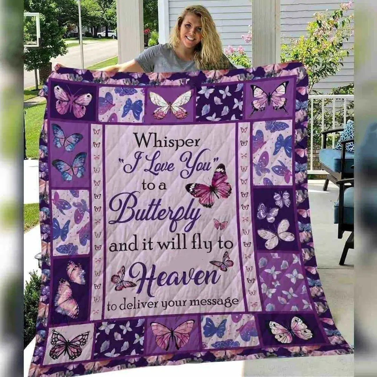 Butterfly Quilt Blanket ABC07112947 and Home Decor