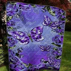 Butterfly Quilt Blanket and Home Decor