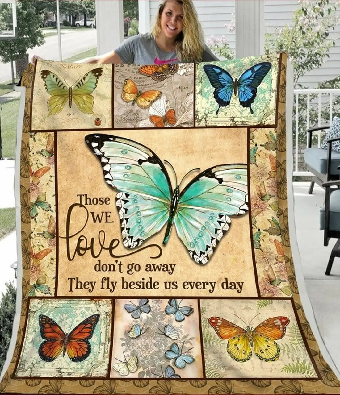 Butterfly Quilt Blanket Dhc13122638Vt and Home Decor