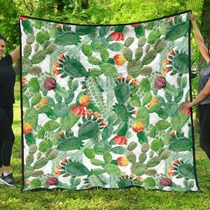 Cactus Design Pattern Copy DHCDHC DT1910 Quilt Blanket and Home Decor