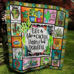 Cactus Quilt Blanket BBB030854MH and Home Decor