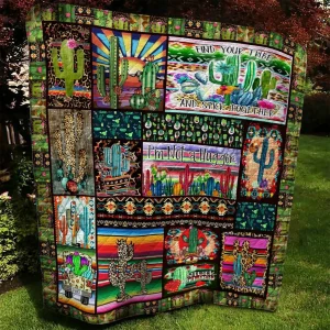 Cactus Quilt Blanket BBB030855MH and Home Decor