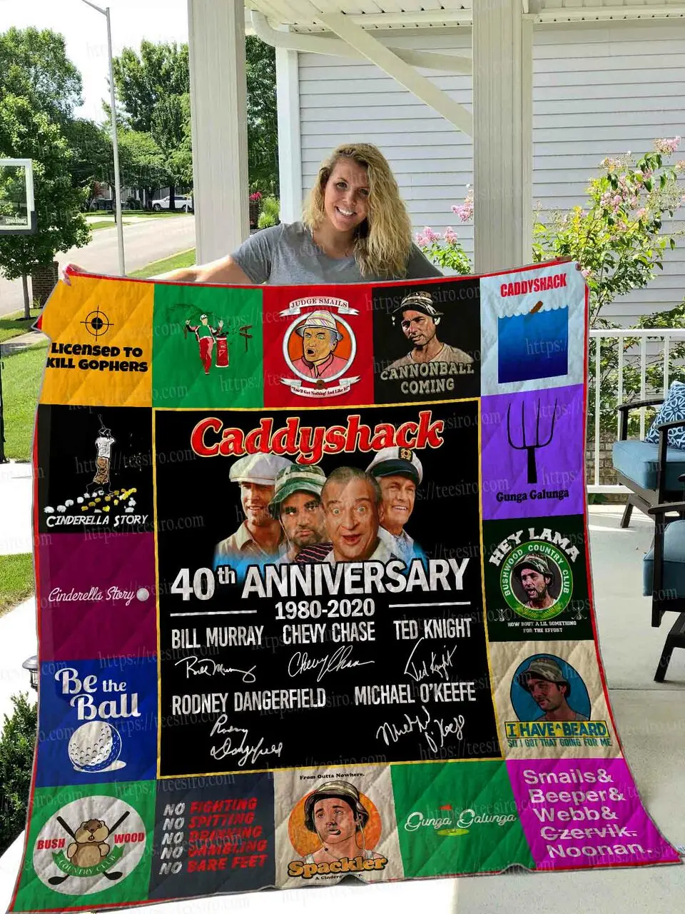 Caddyshack Quilt Blanket 01 and Home Decor