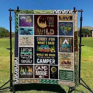 Camper DHCKL0909 Quilt Blanket and Home Decor
