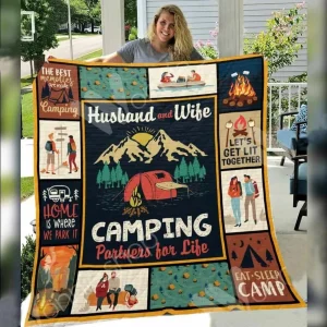 Camping Awesome O Quilt Eo and Home Decor