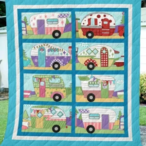 Camping Camper Art TB160996 3D Customized Quilt and Home Decor