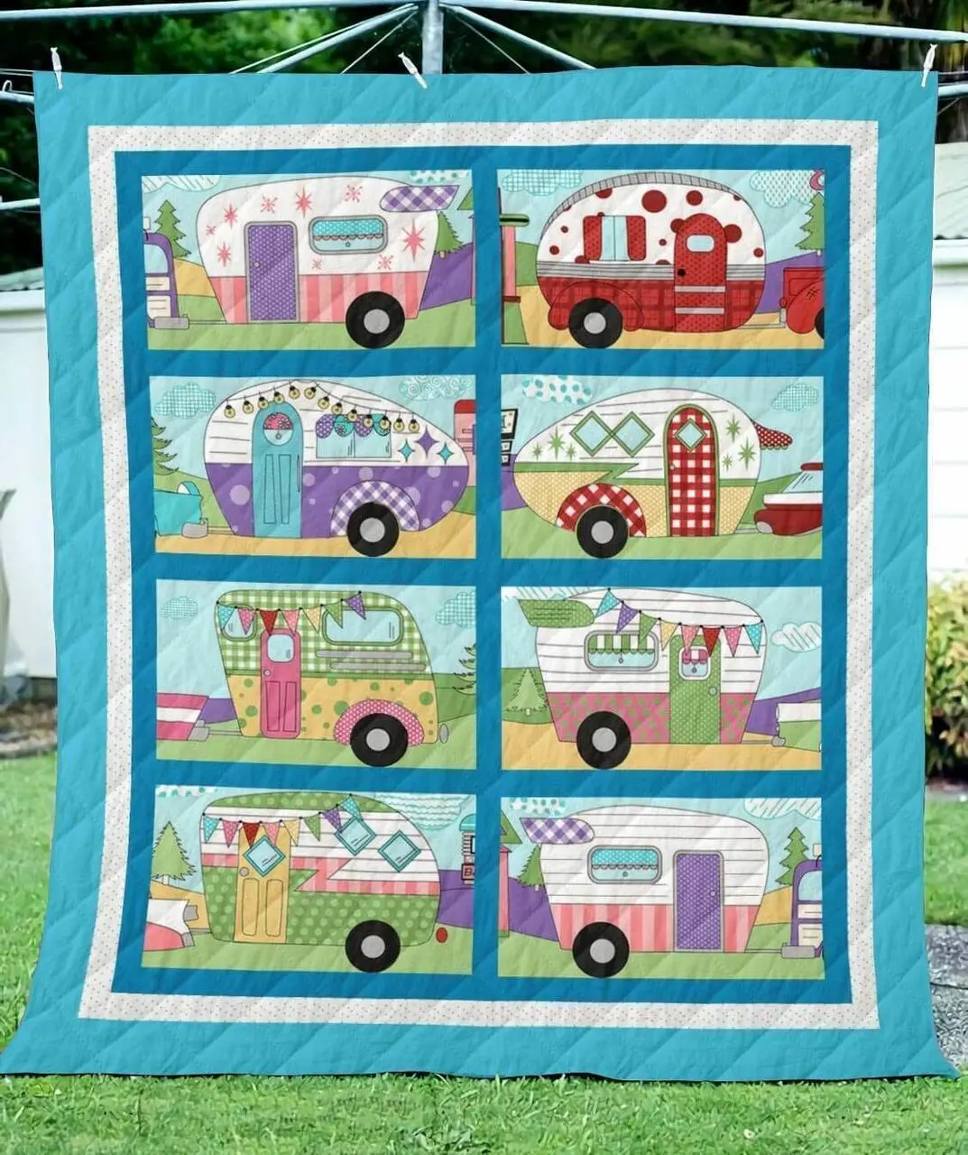 Camping Camper Art TB160996 3D Customized Quilt and Home Decor