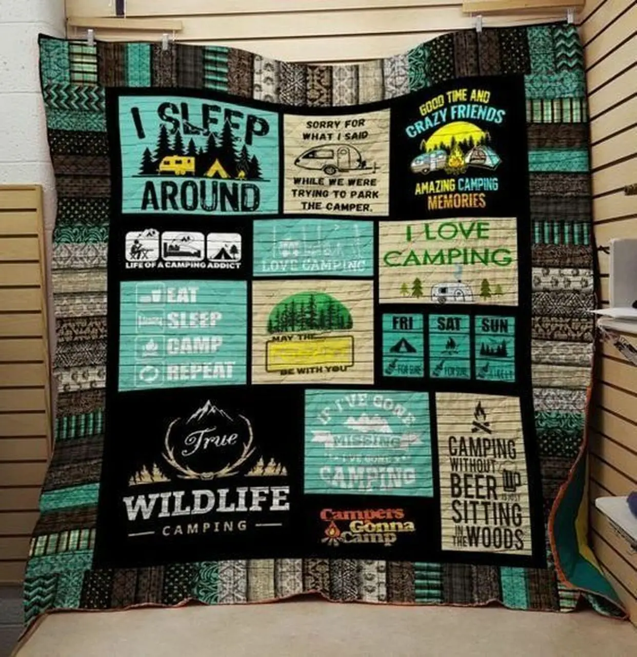 Camping Clp280612 Quilt Blanket and Home Decor