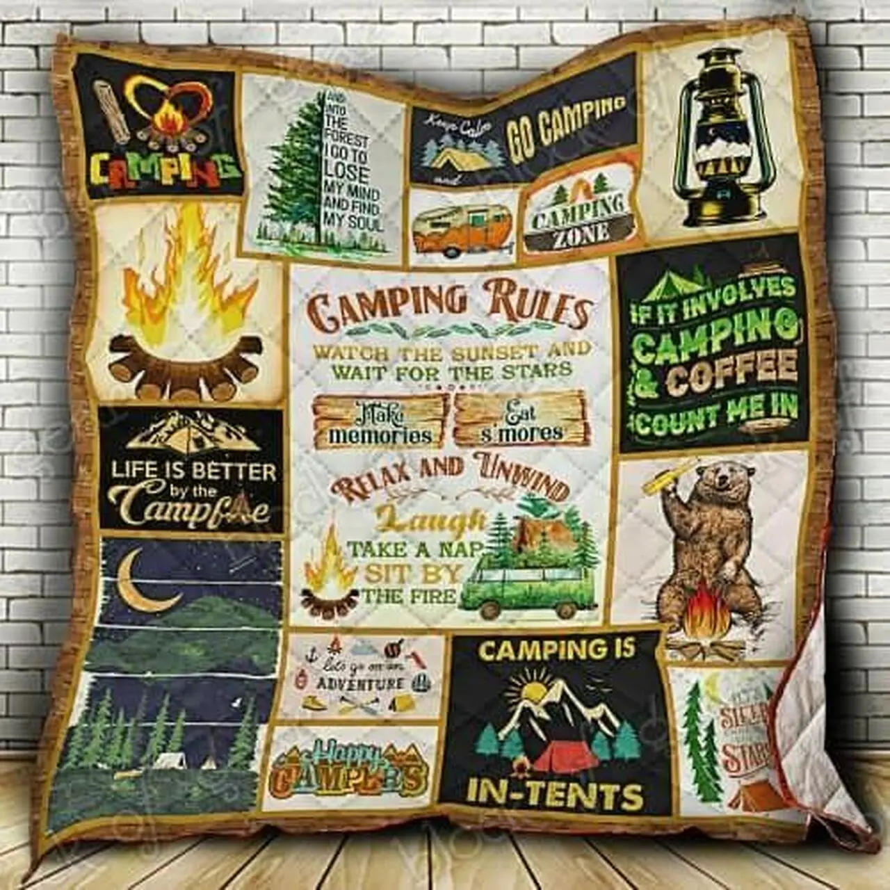 Camping Hur Quilt Cysicx and Home Decor