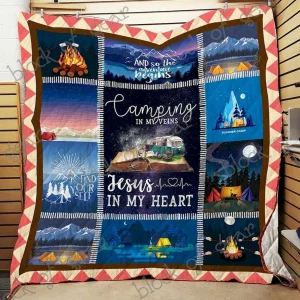 Camping Hur Quilt Cysidl and Home Decor