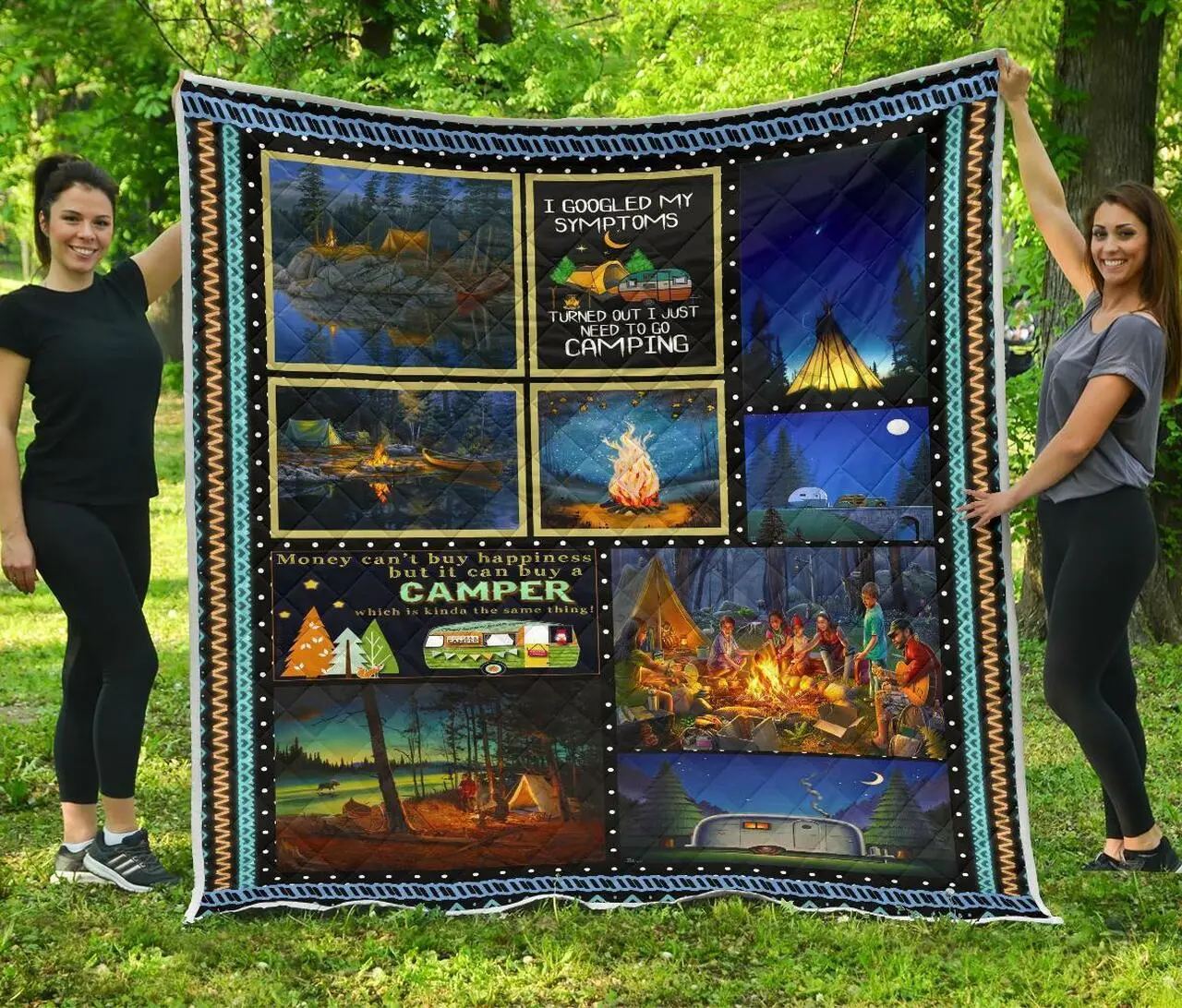 Camping Premium Quilt Cd30805 Quilt and Home Decor