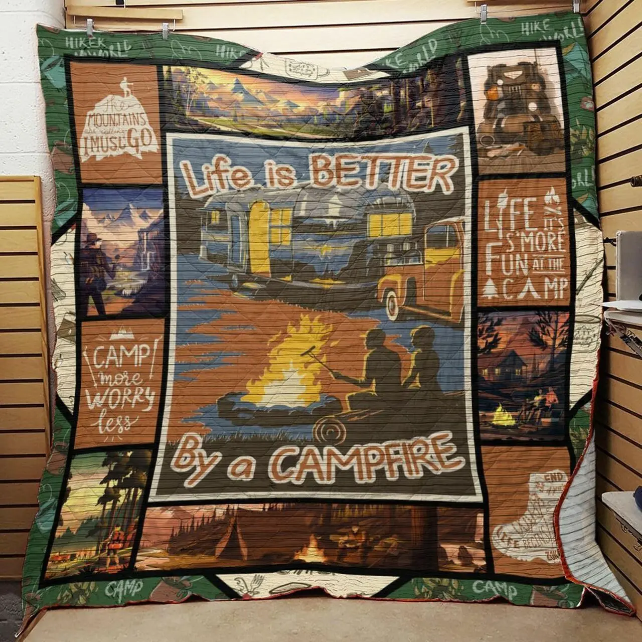 Camping Quilt Blanket ABC07113832 and Home Decor