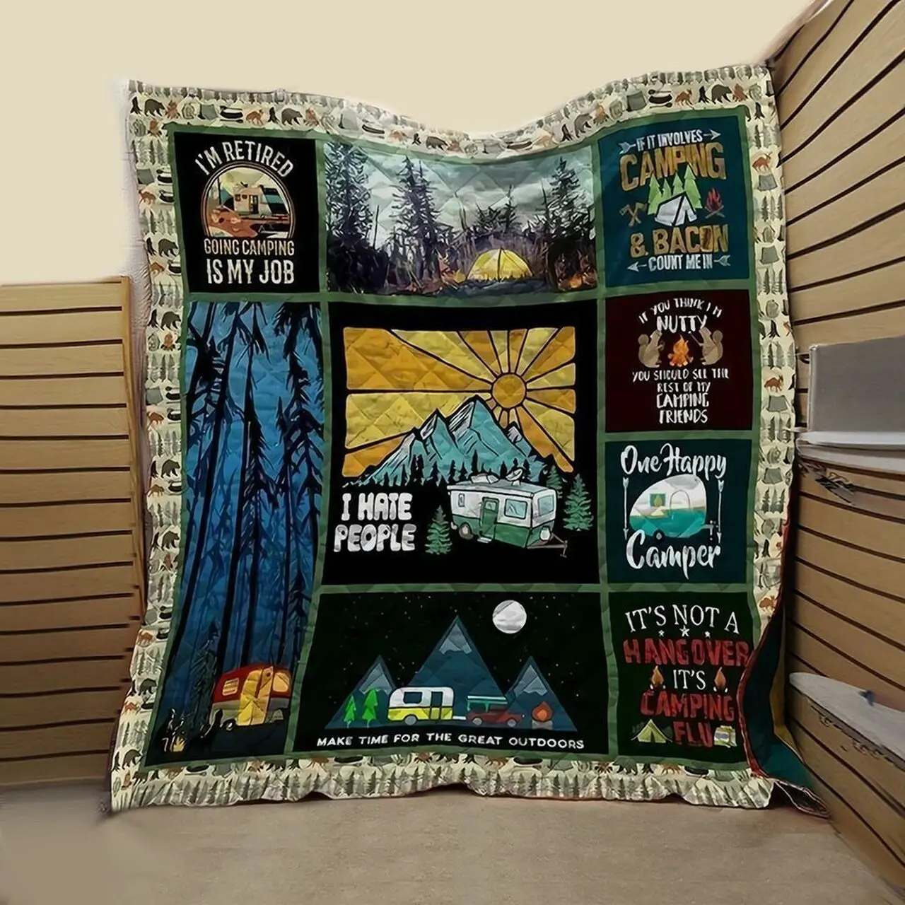 Camping True Love SS1 TB160996 3D Customized Quilt and Home Decor