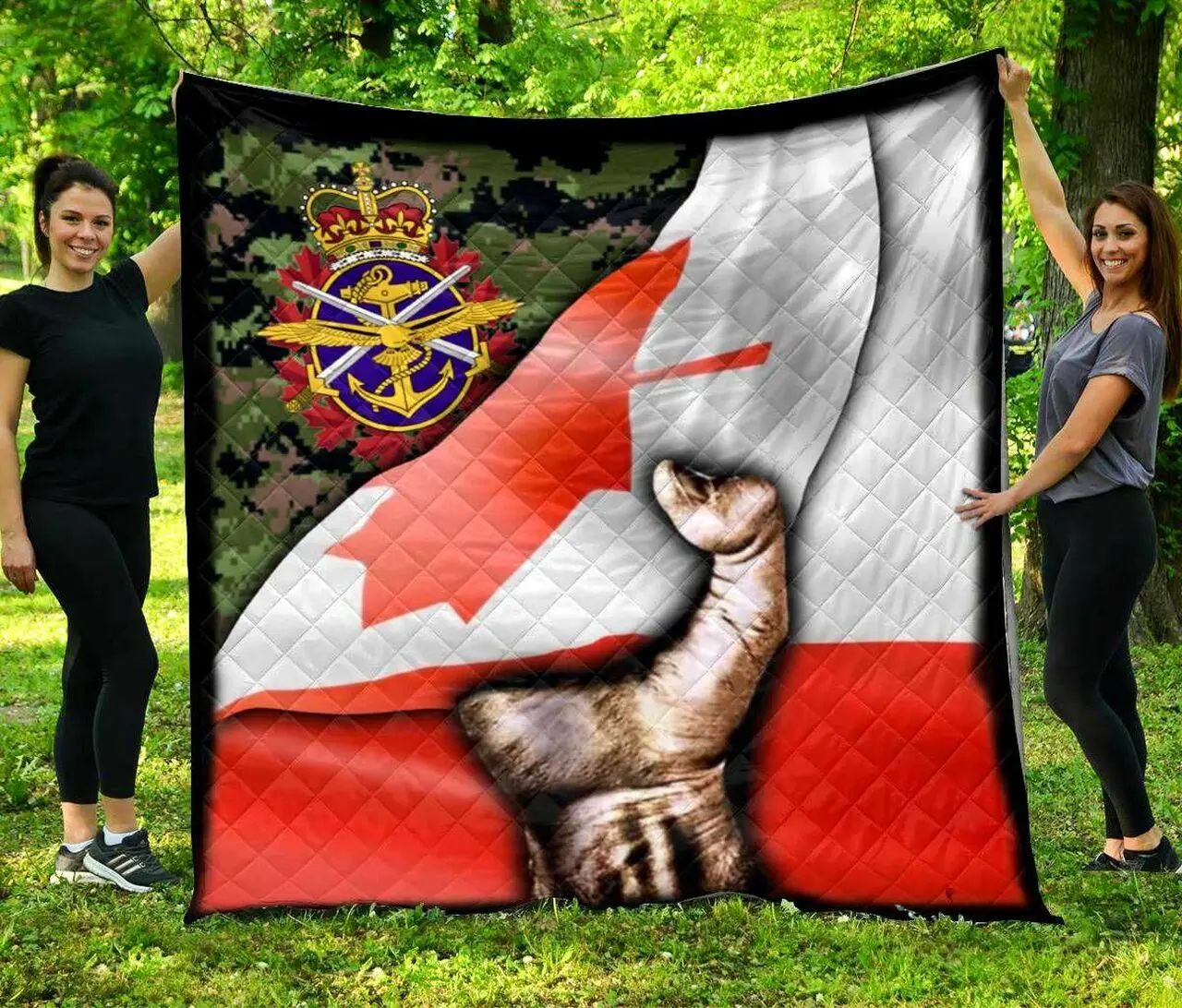 Canadian Armed Forces Quilt Blanket Dhc0701243Vt and Home Decor