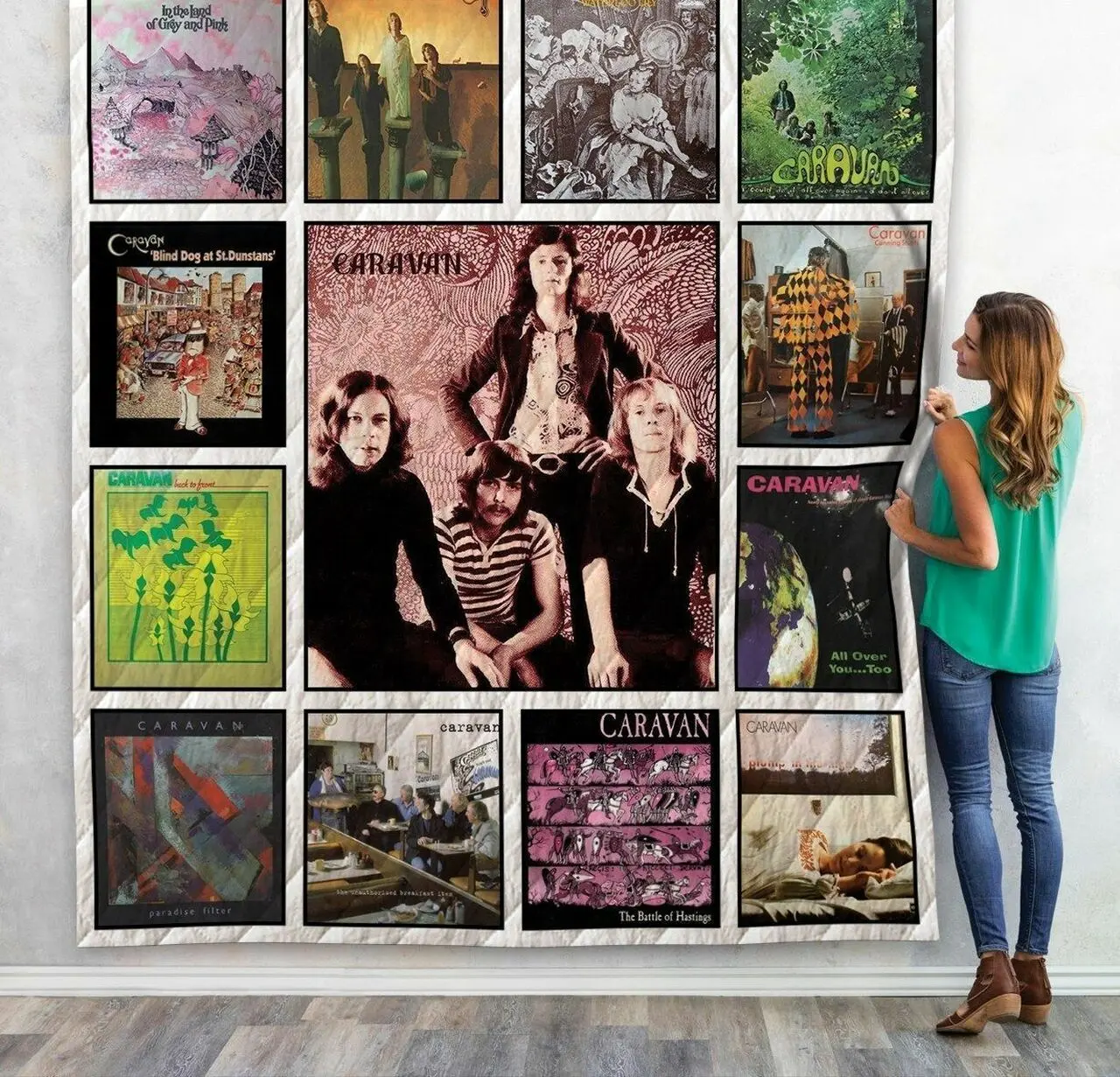 Caravan Best Album Quilt Blanket 01 and Home Decor