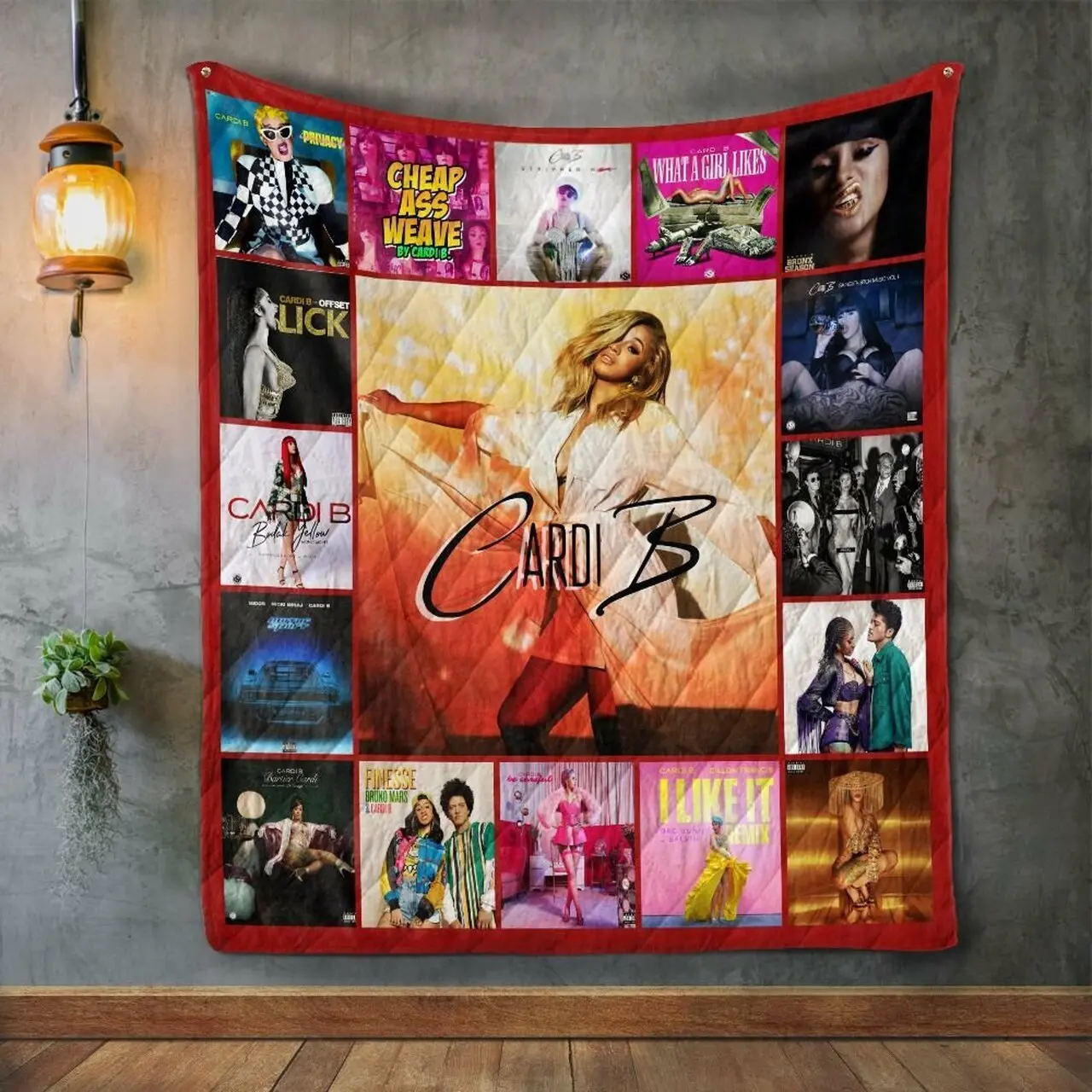 Cardi B Album Covers Quilt Blanket and Home Decor