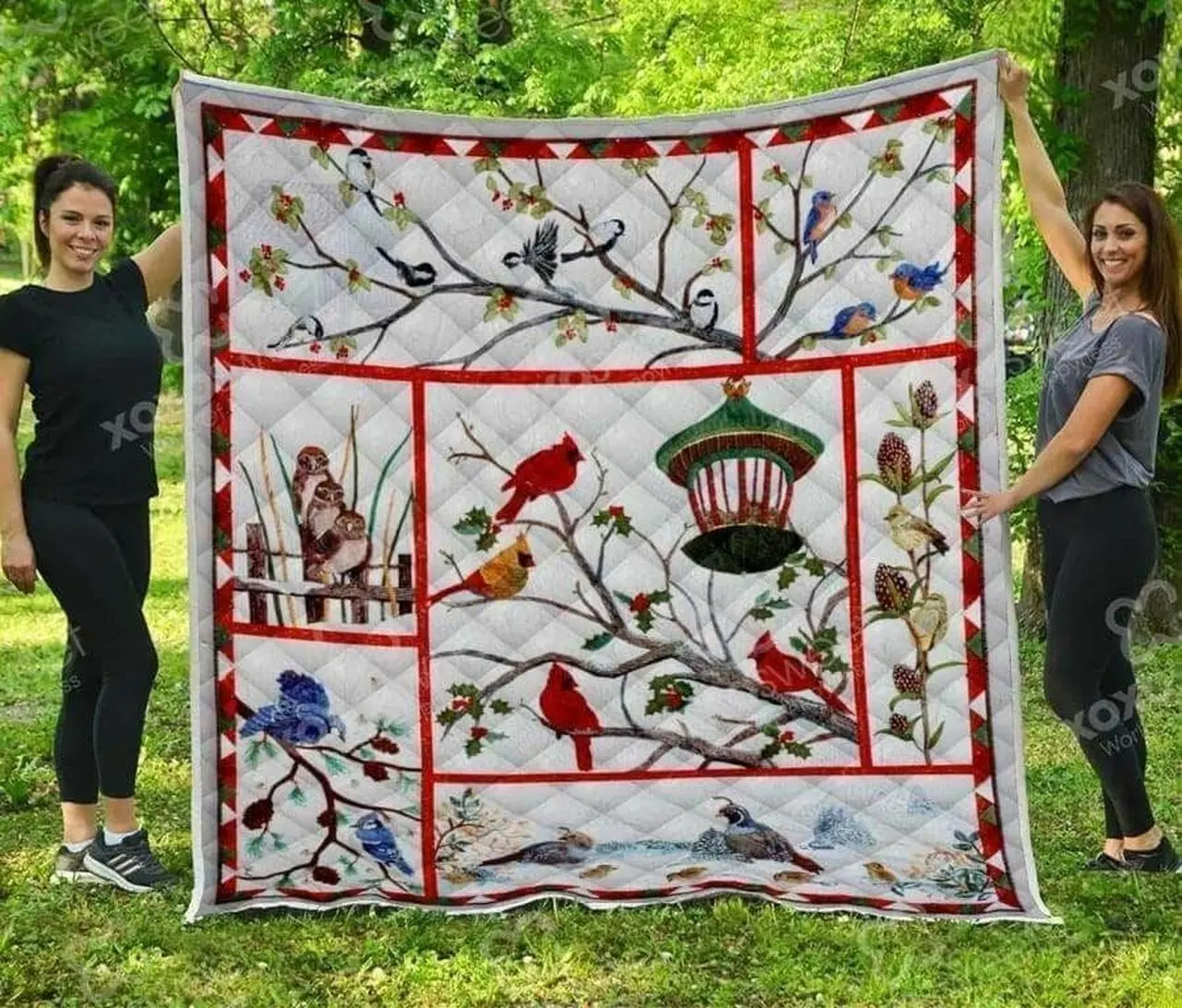 Cardinal Hur Quilt Bevrjt and Home Decor