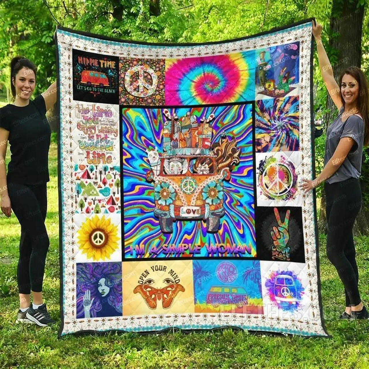 Cat And Wind U Quilt Bl and Home Decor