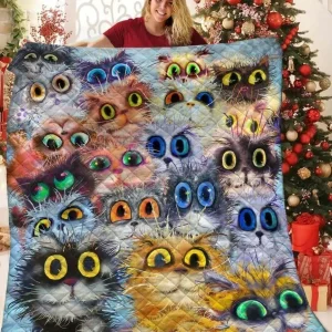 Cat C30 3D Customized Quilt and Home Decor