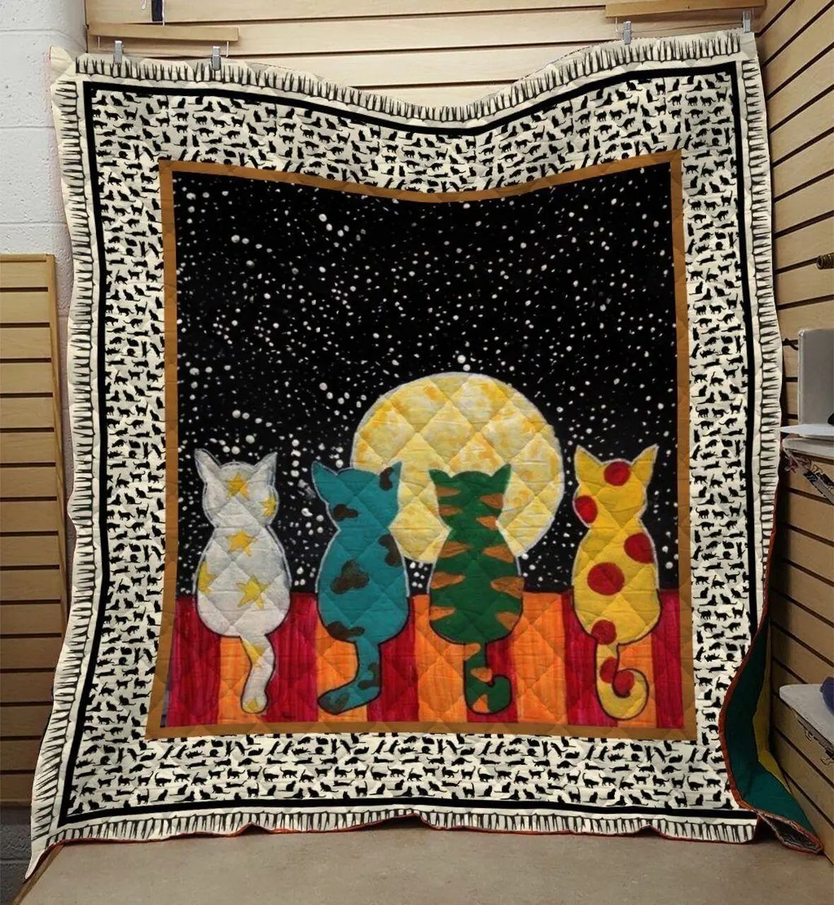 Cat Friends Quilt Fhy and Home Decor