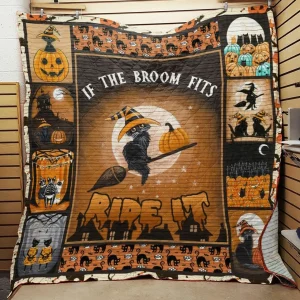 Cat Halloween Quilt Blanket ABC07111483 and Home Decor