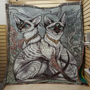 Cat Into Fine Quilt and Home Decor