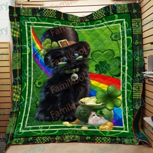 Cat Irish Quilt and Home Decor