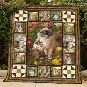 Cat Jolly Enough U Quilt Ov and Home Decor