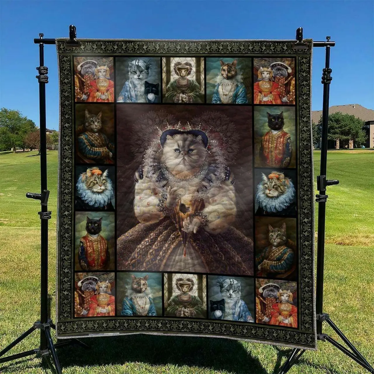 Cat Lady DHCLD0909 Quilt Blanket and Home Decor