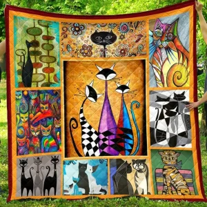 Cat Lovers Quilt Blanket ABC07114280 and Home Decor