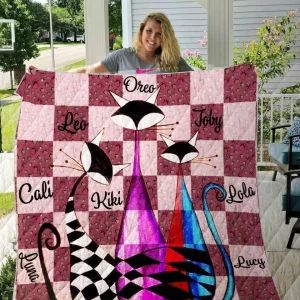 Cat Name Blanket Th1807 Quilt and Home Decor