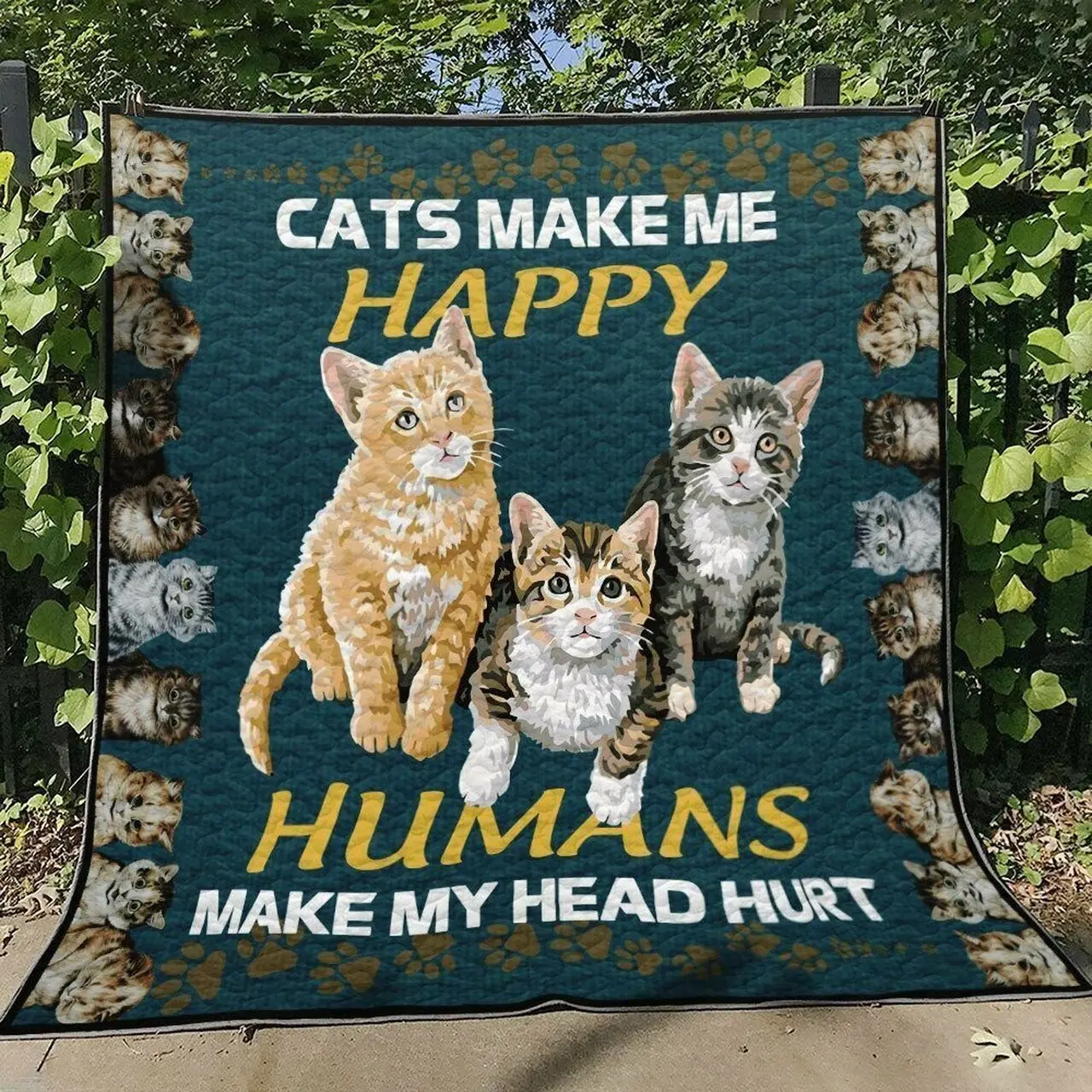 Cat Nn230710B Quilt Blanket and Home Decor